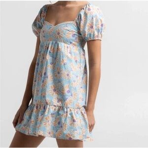 RSQ Floral Cotton Mini Dress